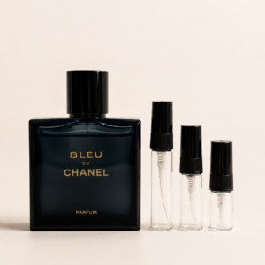 Chanel Bleu de Chanel Parfum -pullo ja 2, 3 ja 5 ml tuoksunäytteet