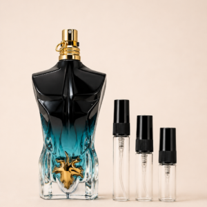 Jean Paul Gaultier Le Beau Le Parfum -pullo ja 2, 3 ja 5 ml tuoksunäytteet