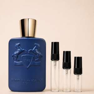 Parfums de Marly Percival -pullo ja 2, 3 ja 5 ml tuoksunäytteet