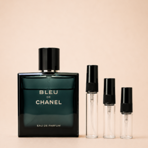 Chanel Bleu de Chanel Eau de Parfum -pullo ja 2, 3 ja 5 ml tuoksunäytteet