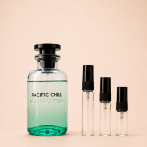 Louis Vuitton Pacific Chill -pullo ja 2, 3 ja 5 ml tuoksunäytteet