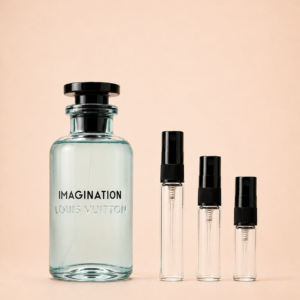 Louis Vuitton Imagination -pullo ja 2, 3 ja 5 ml tuoksunäytteet