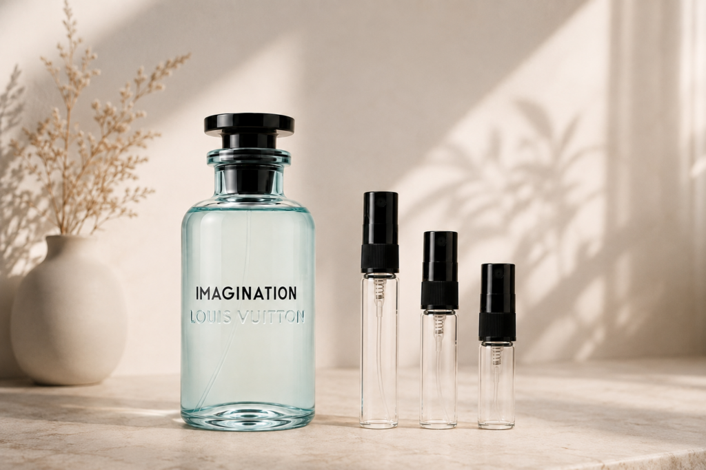 Louis Vuitton Imagination ja hajuvesinäytteet 2, 3 ja 5 ml